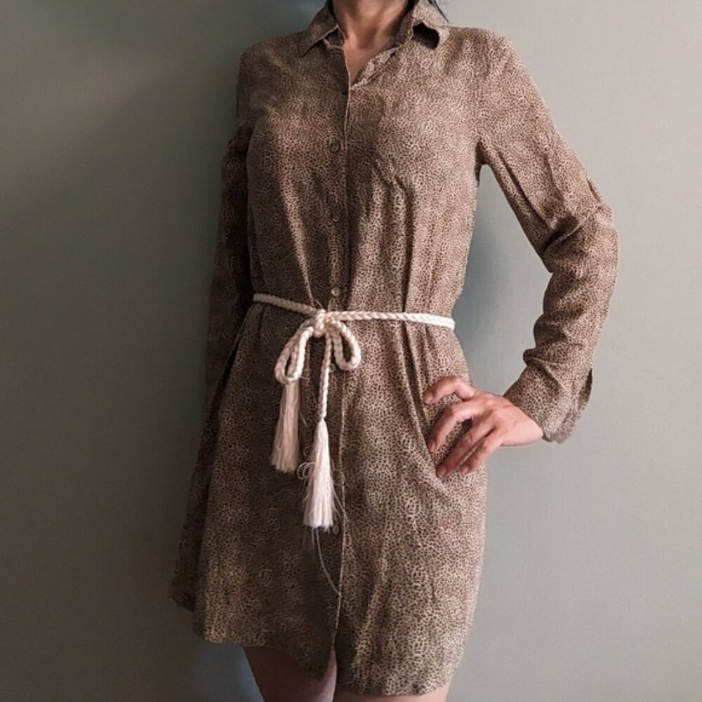 Olsen Silk Shirt Dress